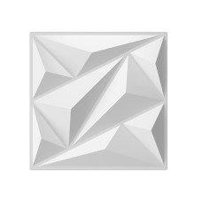 Art 3D wall panels single Piece 3D Wall Panel Diamond for Interior Wall Décor, PVC Flower Textured Wall Panels for Living Room Lobby Bedroom Hotel Office,  30.5 x 30.5cm Cover 32.Sq.Ft - single Piece - white